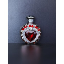 Perfume bottle- red, silver