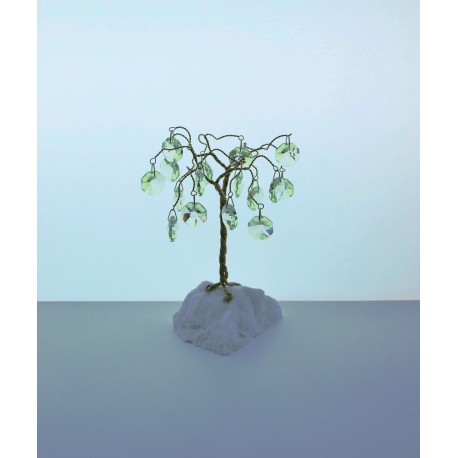 Tree with trimmings- yellow