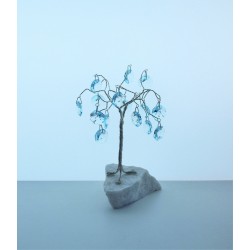 Tree with trimmings- aqua