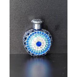 Perfume bottle- blue, silver