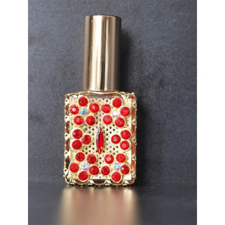 Perfume bottle sprey- red, gold