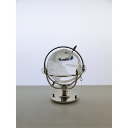 Marine globe 7 cm silver plated- transparent