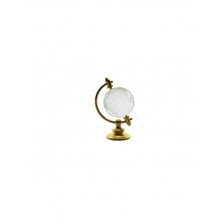 Globe 2,5 cm golden- transparent