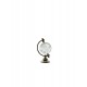 Globe 2,5 cm silver-plated- transparent