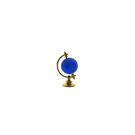 Globe 2,5 cm golden- blue