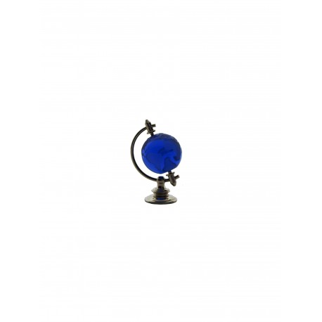 Globe 2,5 cm silver-plated- modrá