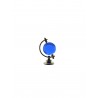 Globe 2,5 cm silver-plated- light blue