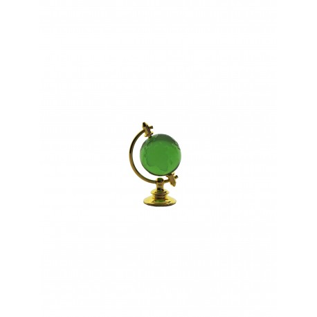 Glóbus 2,5 cm pozlacený- zelená