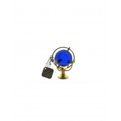 Marine globe 4 cm golden- blue