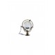 Marine globe 4 cm silver plated- transparent