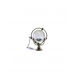 Marine globe 4 cm silver plated- transparent