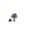 Marine globe 4 cm golden- light blue 1