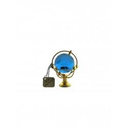 Marine globe 4 cm golden- aqua