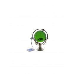 Marine globe 4 cm silver- green