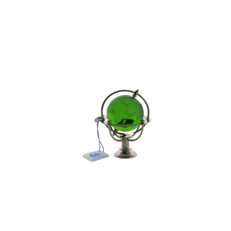 Marine globe 4 cm silver- green