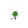 Marine globe 4 cm silver- green