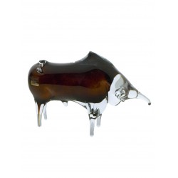 Glass figurines- bull small