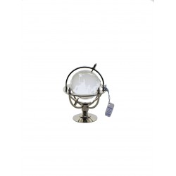 Marine globe 5 cm silver plated- transparent
