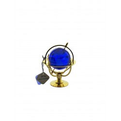 Marine globe 5 cm golden- blue