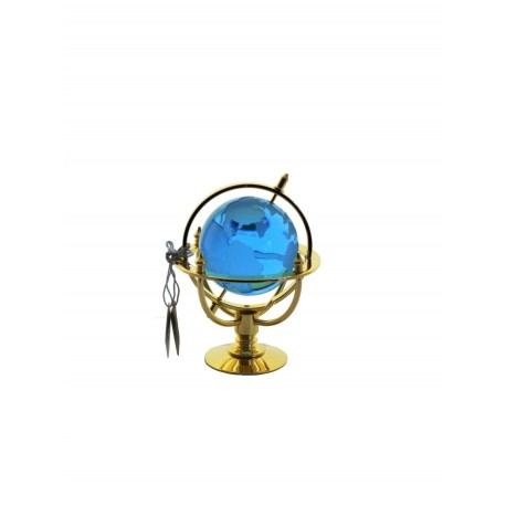 Marine globe 5 cm golden- aqua