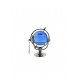 Marine globe 5 cm silver plated- light blue