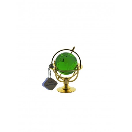 Marine globe 5 cm golden- green