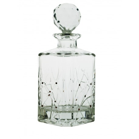 Whisky decanter with garnets