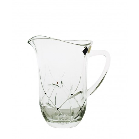Pitcher with garnets