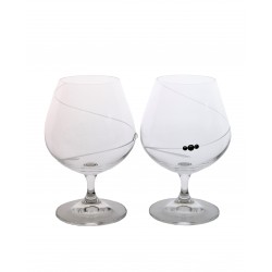 Brandy 2 pcs spiral- Swarovski crystals