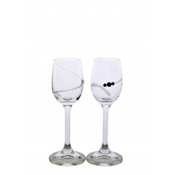 Liquer 2 pcs spiral- Swarovski crystals
