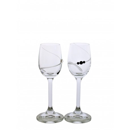Liquer 2 pcs spiral- Swarovski crystals