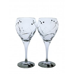 Red wine 2 pcs Fiona cut- Swarovski crystals