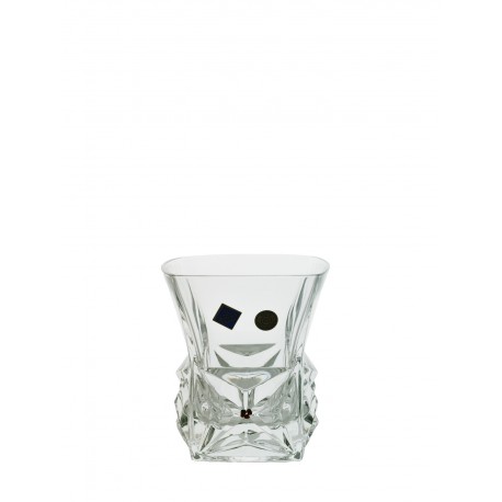 Whisky glasses with garnets 2 pcs