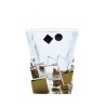 Whisky glasses Crack- golden