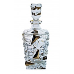 Glass decanter Glacier- golden