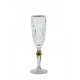 Glasses for champagne Pinwheel- golden