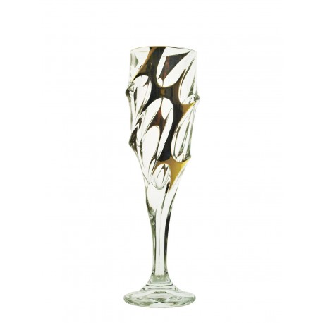 Glasses for champagne Calypso- golden 2 pcs or 6 pcs