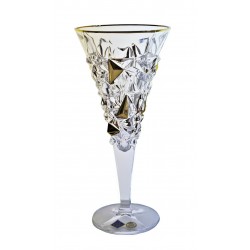 Wine glasses Glacier- golden 2 pcs or 6 pcs