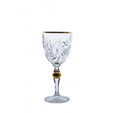 Wine glasses Pinwheel- golden
