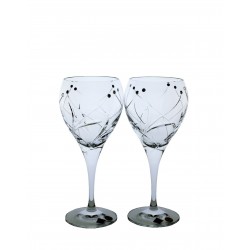 White wine 2 pcs Fiona cut- Swarovski crystals