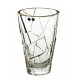 Glass vase Crack- gold