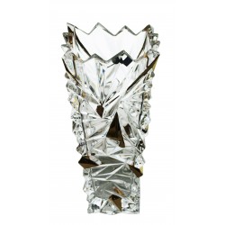 Glass vase Glacier- gold