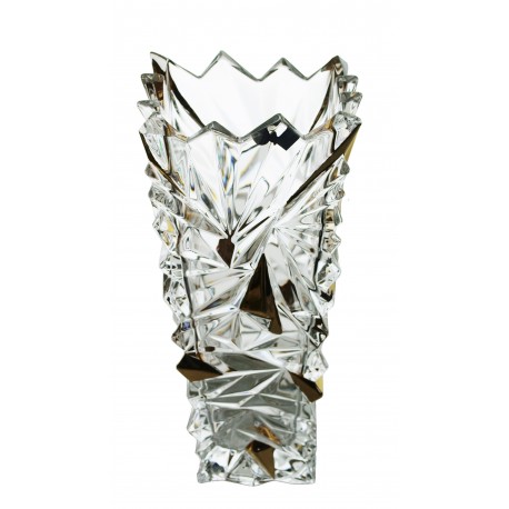Glass vase Glacier- gold