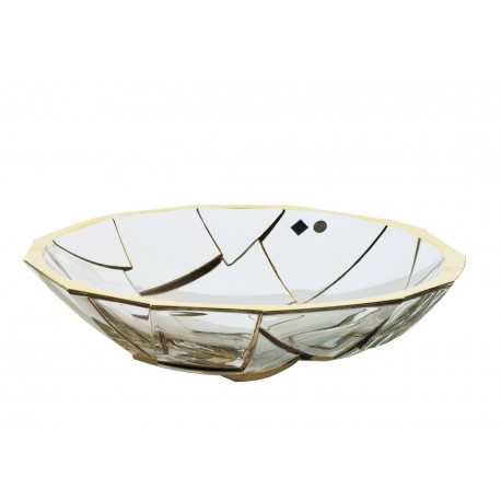 Glass bowl Crack- gold