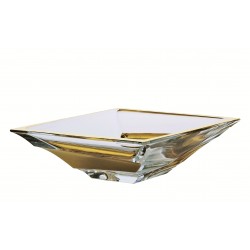 Skleněná mísa Sail 380 mm- zlato