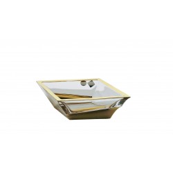Glass bowl Sail 200 mm- gold
