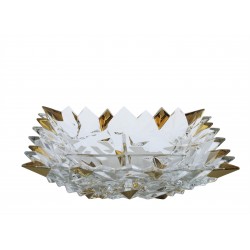 Glass bowl Glacier snack- gold