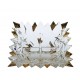 Glass bowl Glacier snack- gold