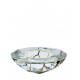 Glass candlestick Crack- votive - golden