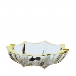 Crystal ashtray- golden